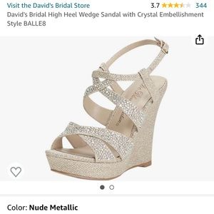 Nude wedge heels